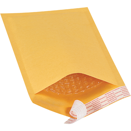 5 x 10" Kraft #00 Self-Seal Bubble Mailers