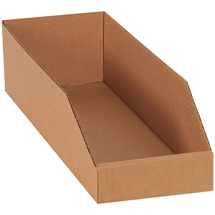 6 x 24 x 4 <span class='fraction'>1/2</span>" Kraft Bin Boxes