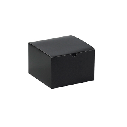 6 x 6 x 4" Black Gloss Gift Boxes