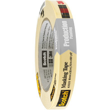 3/4" x 60 yds. (12 Pack) 3M<span class='tm'>™</span> 2020 Masking Tape